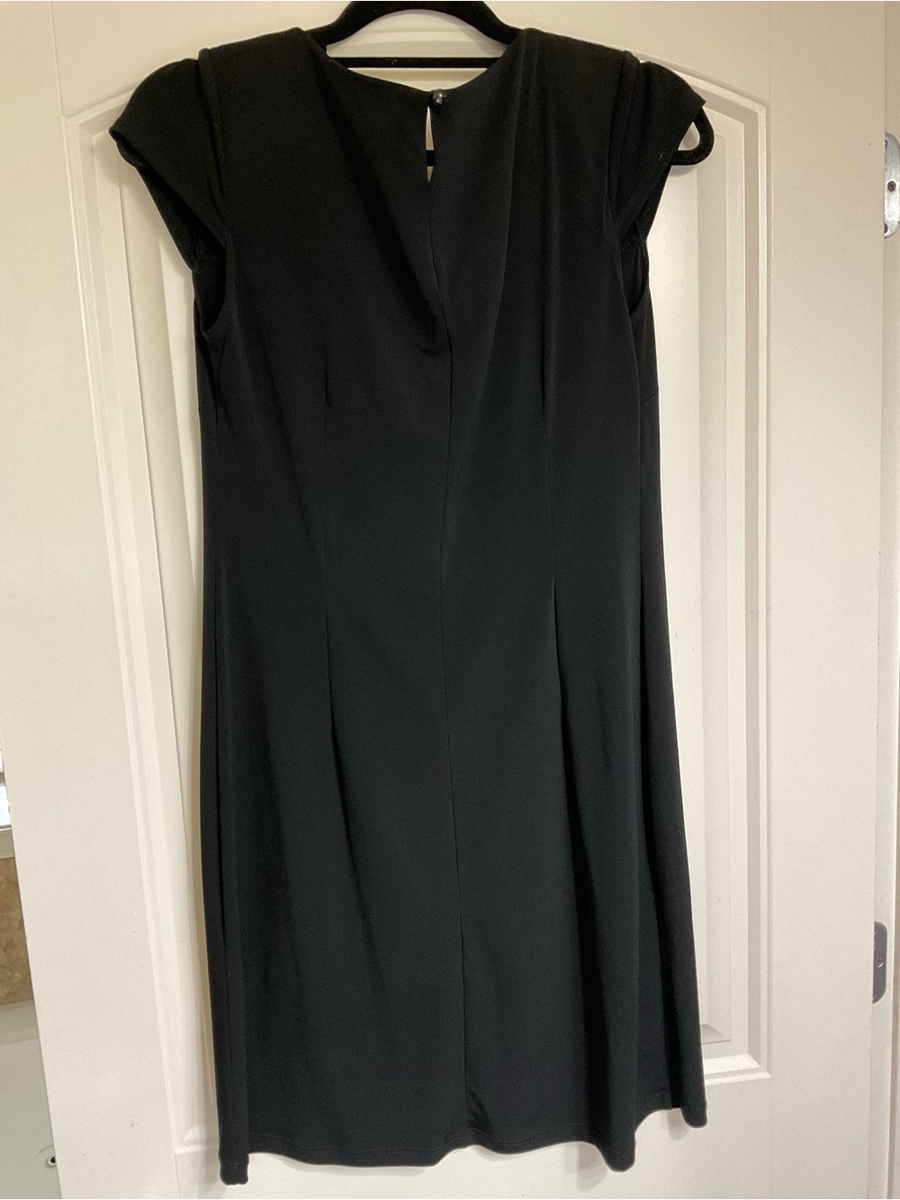 NWOT MSK Black Mini Dress with Silver Embellished Neckline Size 8 - Picture 9 of 11